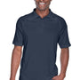 Harriton Mens Advantage Tactical Moisture Wicking Short Sleeve Polo Shirt - Dark Navy Blue