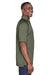 Harriton M211 Mens Advantage Tactical Moisture Wicking Short Sleeve Polo Shirt Tactical Green Side