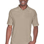 Harriton Mens Advantage Tactical Moisture Wicking Short Sleeve Polo Shirt - Desert Khaki