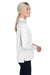 Harriton M211LW Womens Advantage Tactical Moisture Wicking Long Sleeve Polo Shirt White Side