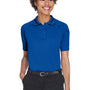 Harriton Womens Advantage Tactical Moisture Wicking Short Sleeve Polo Shirt - True Royal Blue