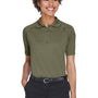 Harriton Womens Advantage Tactical Moisture Wicking Short Sleeve Polo Shirt - Tactical Green