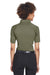 Harriton M211W Womens Advantage Tactical Moisture Wicking Short Sleeve Polo Shirt Tactical Green Back