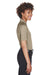 Harriton M211W Womens Advantage Tactical Moisture Wicking Short Sleeve Polo Shirt Khaki Brown Side