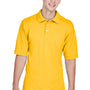 Harriton Mens Easy Blend Wrinkle Resistant Short Sleeve Polo Shirt - Sunray Yellow