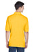 Harriton M265 Mens Easy Blend Wrinkle Resistant Short Sleeve Polo Shirt Sunray Yellow Back