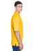 Harriton M265 Mens Easy Blend Wrinkle Resistant Short Sleeve Polo Shirt Sunray Yellow Side