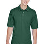Harriton Mens Easy Blend Wrinkle Resistant Short Sleeve Polo Shirt - Hunter Green