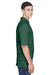 Harriton M265 Mens Easy Blend Wrinkle Resistant Short Sleeve Polo Shirt Hunter Green Side