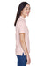 Harriton M265W Womens Easy Blend Wrinkle Resistant Short Sleeve Polo Shirt Blush Pink Side