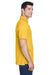 Harriton M315 Mens Polytech Moisture Wicking Short Sleeve Polo Shirt Gold Side