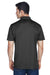 Harriton M315 Mens Polytech Moisture Wicking Short Sleeve Polo Shirt Black Back
