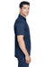 Harriton M315 Mens Polytech Moisture Wicking Short Sleeve Polo Shirt Navy Blue Side