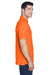 Harriton M315 Mens Polytech Moisture Wicking Short Sleeve Polo Shirt Orange Side