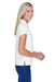 Harriton M315W Womens Polytech Moisture Wicking Short Sleeve Polo Shirt White Side