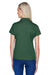 Harriton M315W Womens Polytech Moisture Wicking Short Sleeve Polo Shirt Dark Green Back