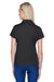 Harriton M315W Womens Polytech Moisture Wicking Short Sleeve Polo Shirt Black Back