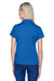 Harriton M315W Womens Polytech Moisture Wicking Short Sleeve Polo Shirt Royal Blue Back