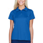 Harriton Womens Polytech Moisture Wicking Short Sleeve Polo Shirt - True Royal Blue