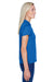 Harriton M315W Womens Polytech Moisture Wicking Short Sleeve Polo Shirt Royal Blue Side