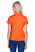 Harriton M315W Womens Polytech Moisture Wicking Short Sleeve Polo Shirt Orange Back
