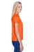 Harriton M315W Womens Polytech Moisture Wicking Short Sleeve Polo Shirt Orange Side