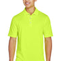 Harriton Mens Advantage Moisture Wicking Short Sleeve Polo Shirt - Safety Yellow