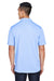 Harriton M345 Mens Advantage Moisture Wicking Short Sleeve Polo Shirt Industry Blue Back