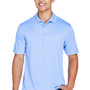Harriton Mens Advantage Moisture Wicking Short Sleeve Polo Shirt - Industry Blue