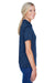 Harriton M345W Womens Advantage Moisture Wicking Short Sleeve Polo Shirt Navy Blue Side