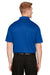 Harriton M348 Mens Advantage Performance Moisture Wicking Short Sleeve Polo Shirt Royal Blue Back
