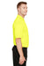 Harriton M348 Mens Advantage Performance Moisture Wicking Short Sleeve Polo Shirt Safety Yellow Side