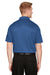 Harriton M348 Mens Advantage Performance Moisture Wicking Short Sleeve Polo Shirt Pool Blue Back