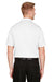 Harriton M348 Mens Advantage Performance Moisture Wicking Short Sleeve Polo Shirt White Back