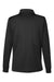 Harriton M348LW Womens Advantage Performance Moisture Wicking Long Sleeve Polo Shirt Black Flat Back