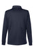 Harriton M348LW Womens Advantage Performance Moisture Wicking Long Sleeve Polo Shirt Dark Navy Blue Flat Back