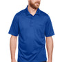 Harriton Mens Advantage Performance Moisture Wicking Short Sleeve Polo Shirt w/ Pocket - True Royal Blue