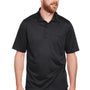 Harriton Mens Advantage Performance Moisture Wicking Short Sleeve Polo Shirt w/ Pocket - Black - NEW