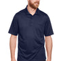 Harriton Mens Advantage Performance Moisture Wicking Short Sleeve Polo Shirt w/ Pocket - Dark Navy Blue - NEW