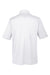 Harriton M348P Mens Advantage Performance Moisture Wicking Short Sleeve Polo Shirt w/ Pocket White Flat Back