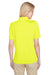 Harriton M348W Womens Advantage Performance Moisture Wicking Short Sleeve Polo Shirt Safety Yellow Back