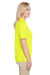 Harriton M348W Womens Advantage Performance Moisture Wicking Short Sleeve Polo Shirt Safety Yellow Side