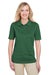Harriton M348W Womens Advantage Performance Moisture Wicking Short Sleeve Polo Shirt Dark Green Front