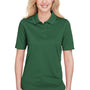 Harriton Womens Advantage Performance Moisture Wicking Short Sleeve Polo Shirt - Dark Green