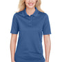 Harriton Womens Advantage Performance Moisture Wicking Short Sleeve Polo Shirt - Pool Blue