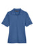 Harriton M348W Womens Advantage Performance Moisture Wicking Short Sleeve Polo Shirt Pool Blue Flat Front
