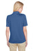 Harriton M348W Womens Advantage Performance Moisture Wicking Short Sleeve Polo Shirt Pool Blue Back