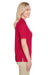 Harriton M348W Womens Advantage Performance Moisture Wicking Short Sleeve Polo Shirt Red Side