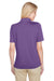 Harriton M348W Womens Advantage Performance Moisture Wicking Short Sleeve Polo Shirt Team Purple Back