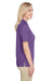 Harriton M348W Womens Advantage Performance Moisture Wicking Short Sleeve Polo Shirt Team Purple SIde